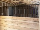 10x20 Enclosed Horse Barn Stall with partition and grill
