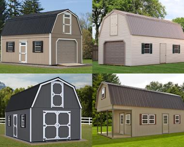 Two Story Garages or Sheds Available